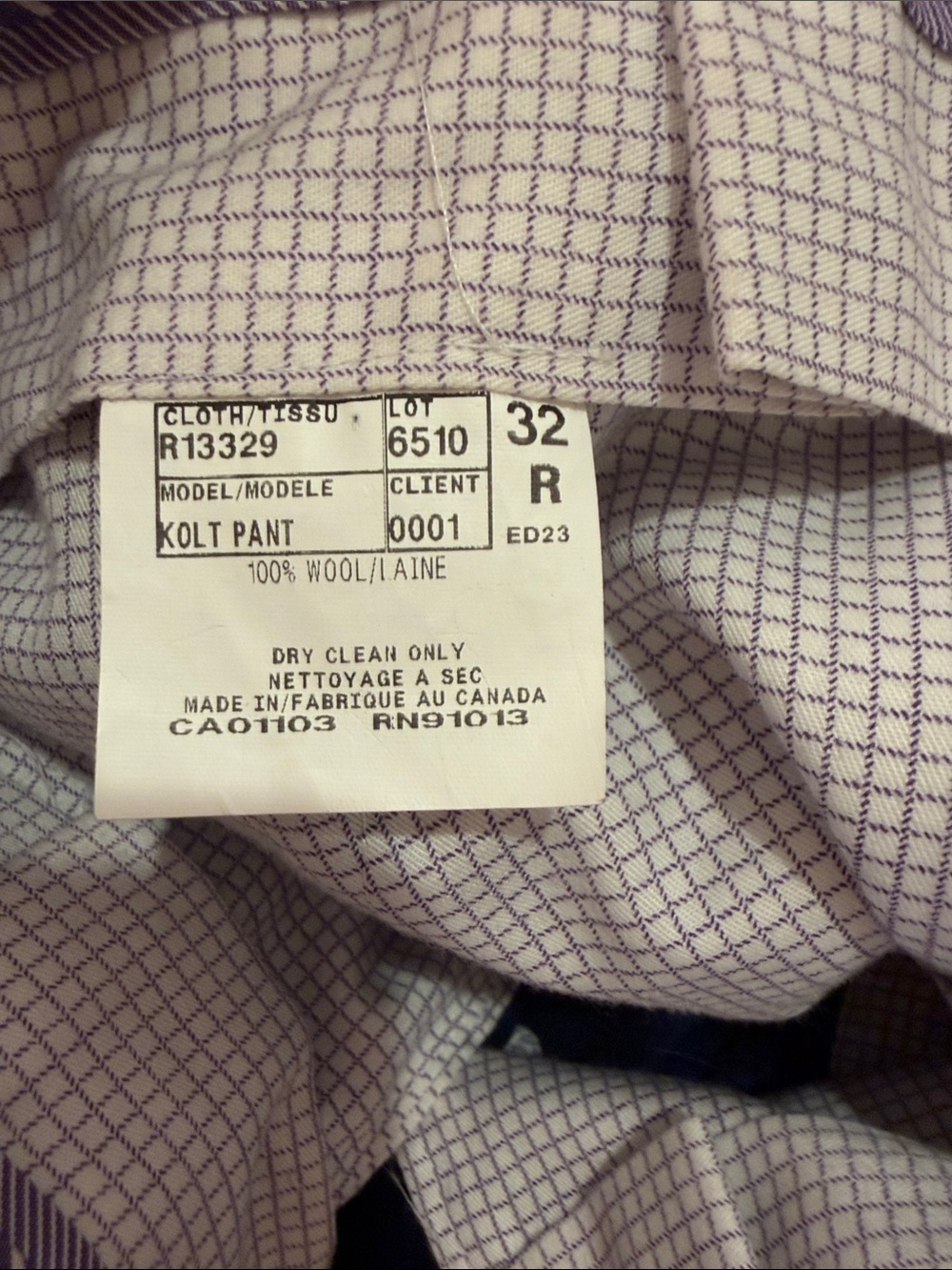 Classic Navy Men's Dress Pants - Modern Straight Fit - Picture 6 of 6
